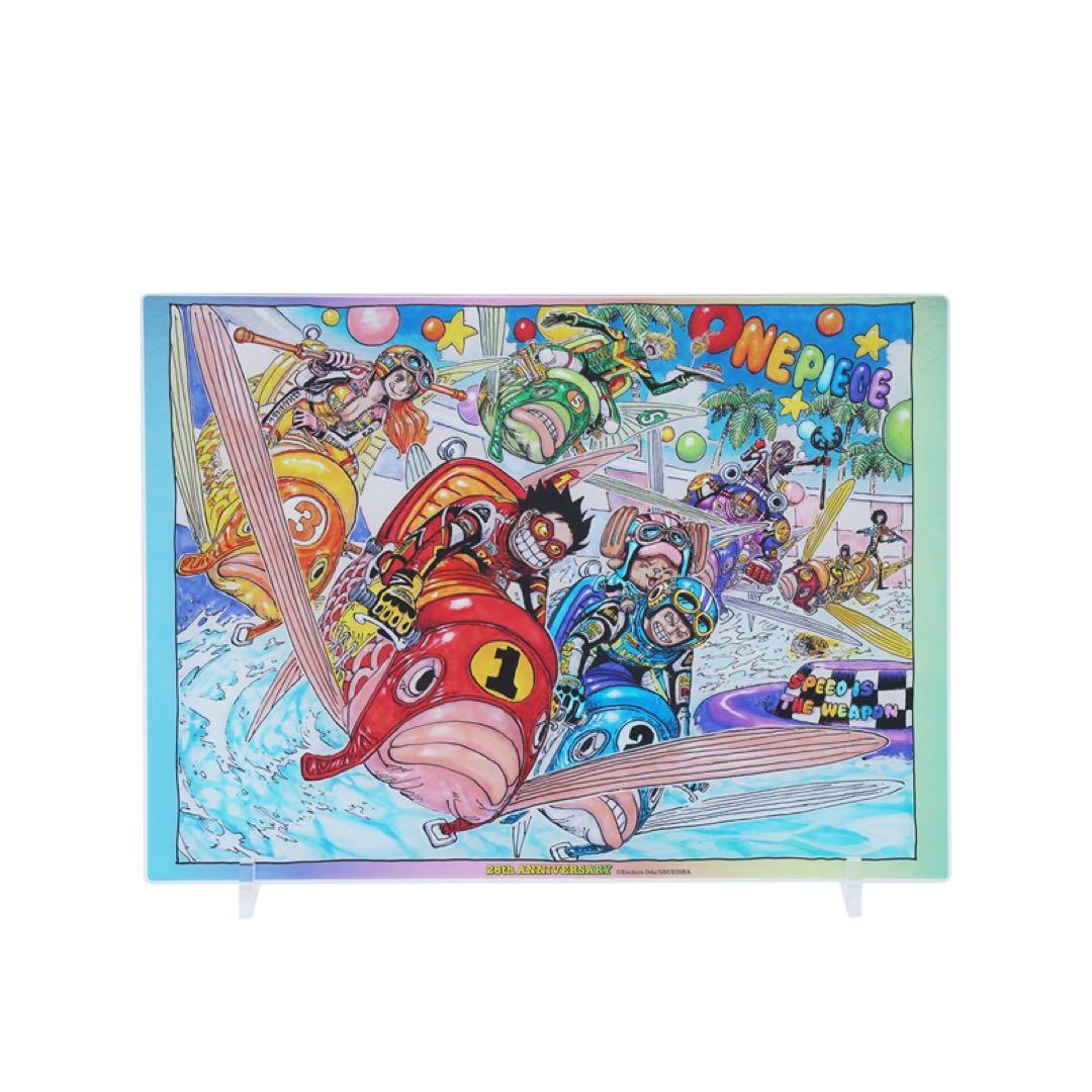 ワンピース　箔入りアクリルアート　連載28周年突破記念Ver 新品未開封 完全受注生産『ONE PIECE』箔入りアクリルアート －連載28