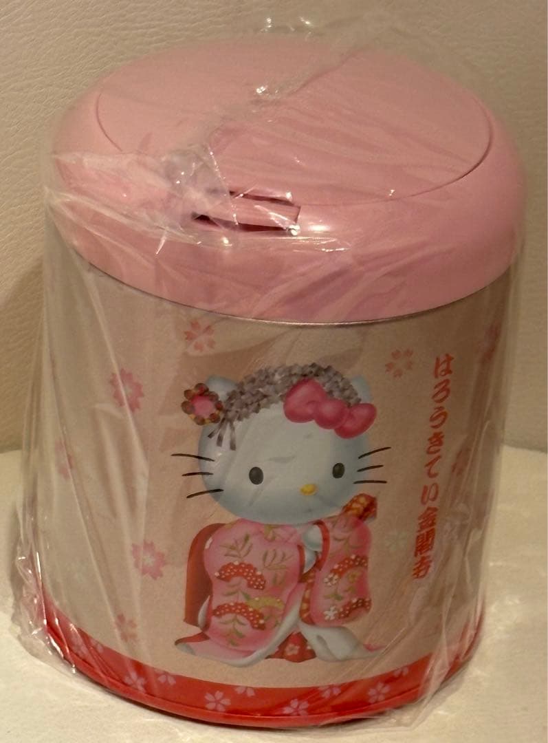 サンリオ ハローキティ レトロ ゴミ箱缶 ダストボックス キティ 小物