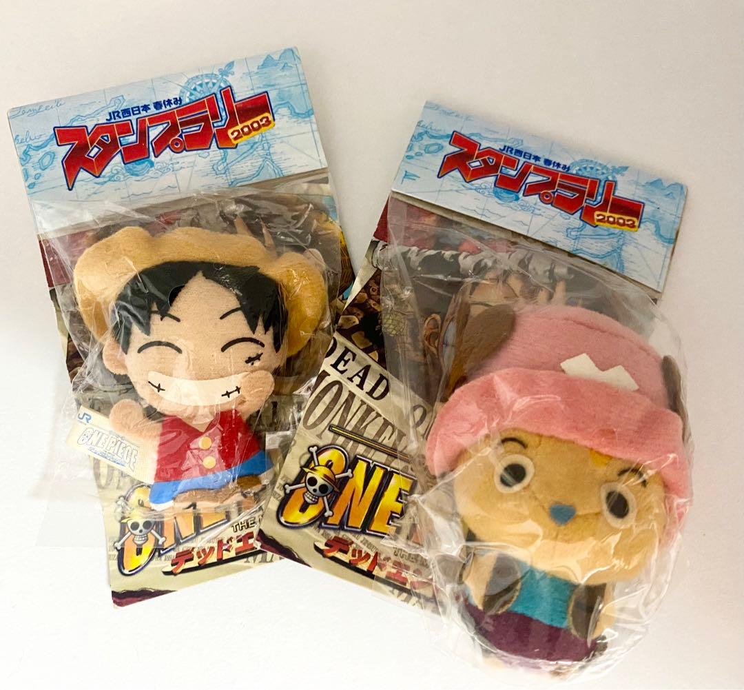 非売品 ワンピース ルフィ チョッパー マスコット ぬいぐるみバッジ