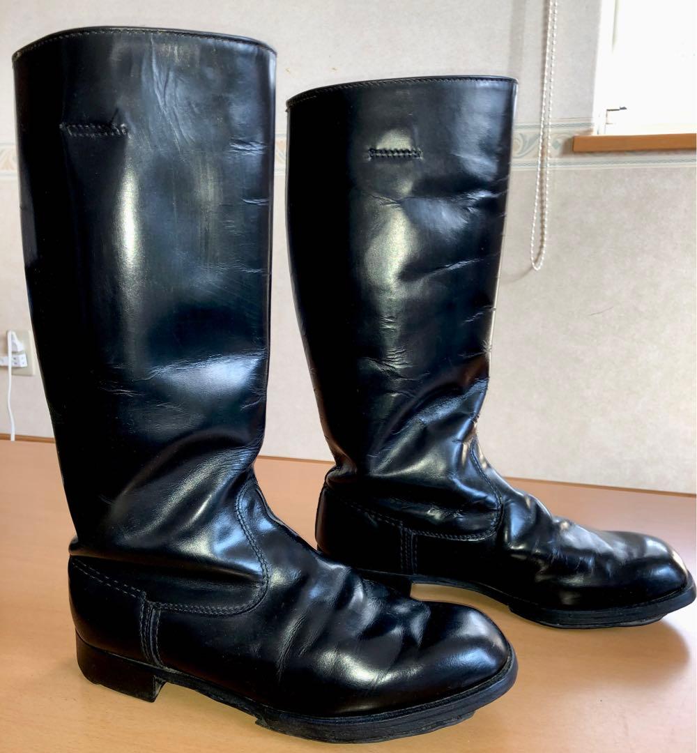 希少 本物旧東ドイツ軍 ロングブーツ 本革長靴 将校用ブーツ28 1