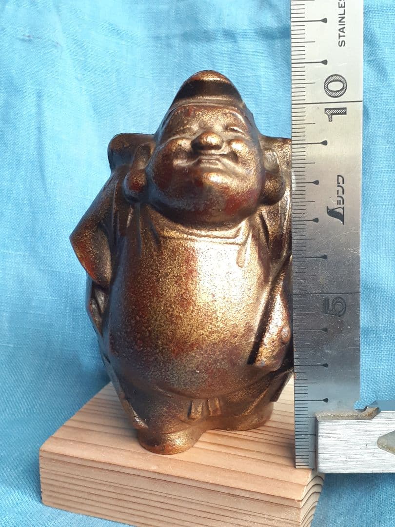 恵比寿天！】ブロンズ 七福神 大黒天 古美術品 アンティーク骨董品