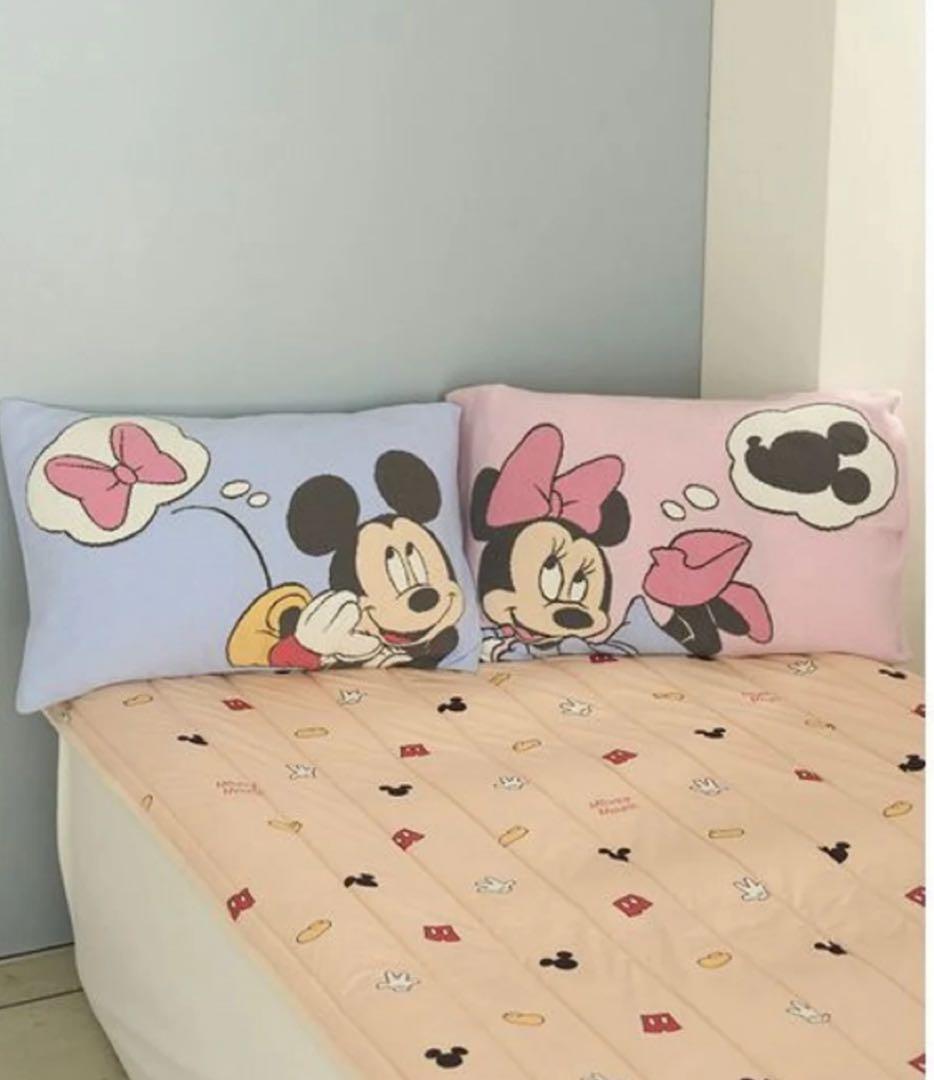 新品ジェラートピケ Mickey&Minnie ジャガードピローケース　枕カバー Sleep】Mickey&Minnie / ジャガードピローケース(枕カバー)｜ルーム