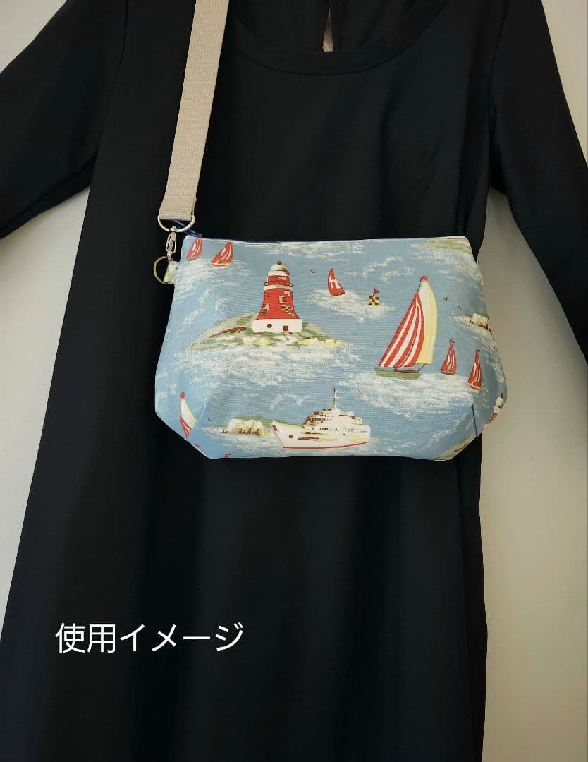キャスキッドソン ハンドメイド ラミネート ショルダーポシェット