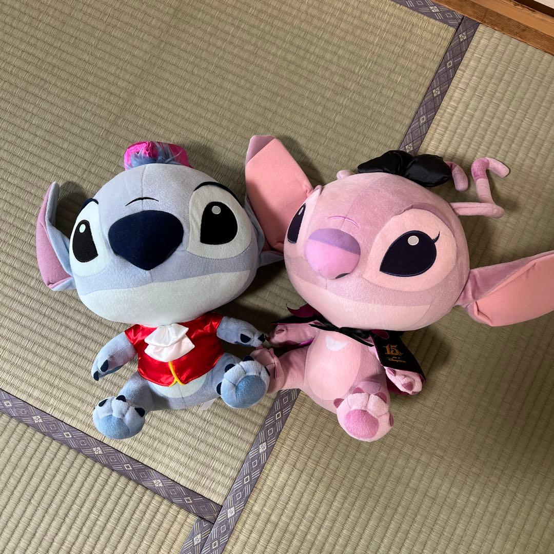 スティッチ＆エンジェル ぬいぐるみセット15周年 - メルカリ