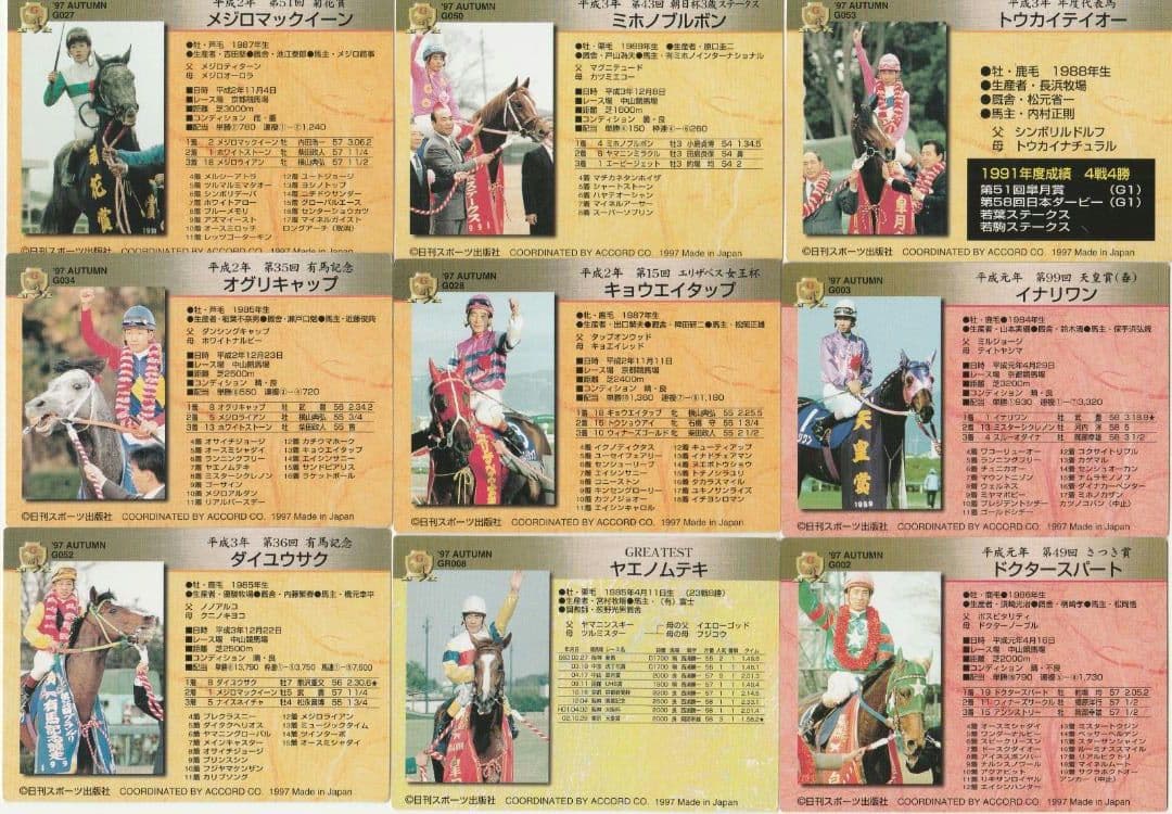Gホースカード '97 AUTUMN 日刊スポーツ 87枚 ① - メルカリ