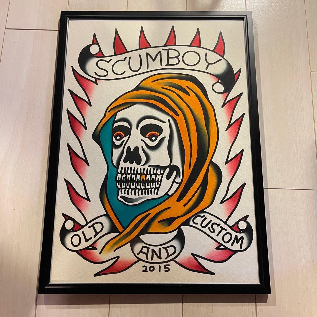 SCUMBOY 原画 tattoo flash タトゥーフラッシュ アート SCUMBOY POSTER 