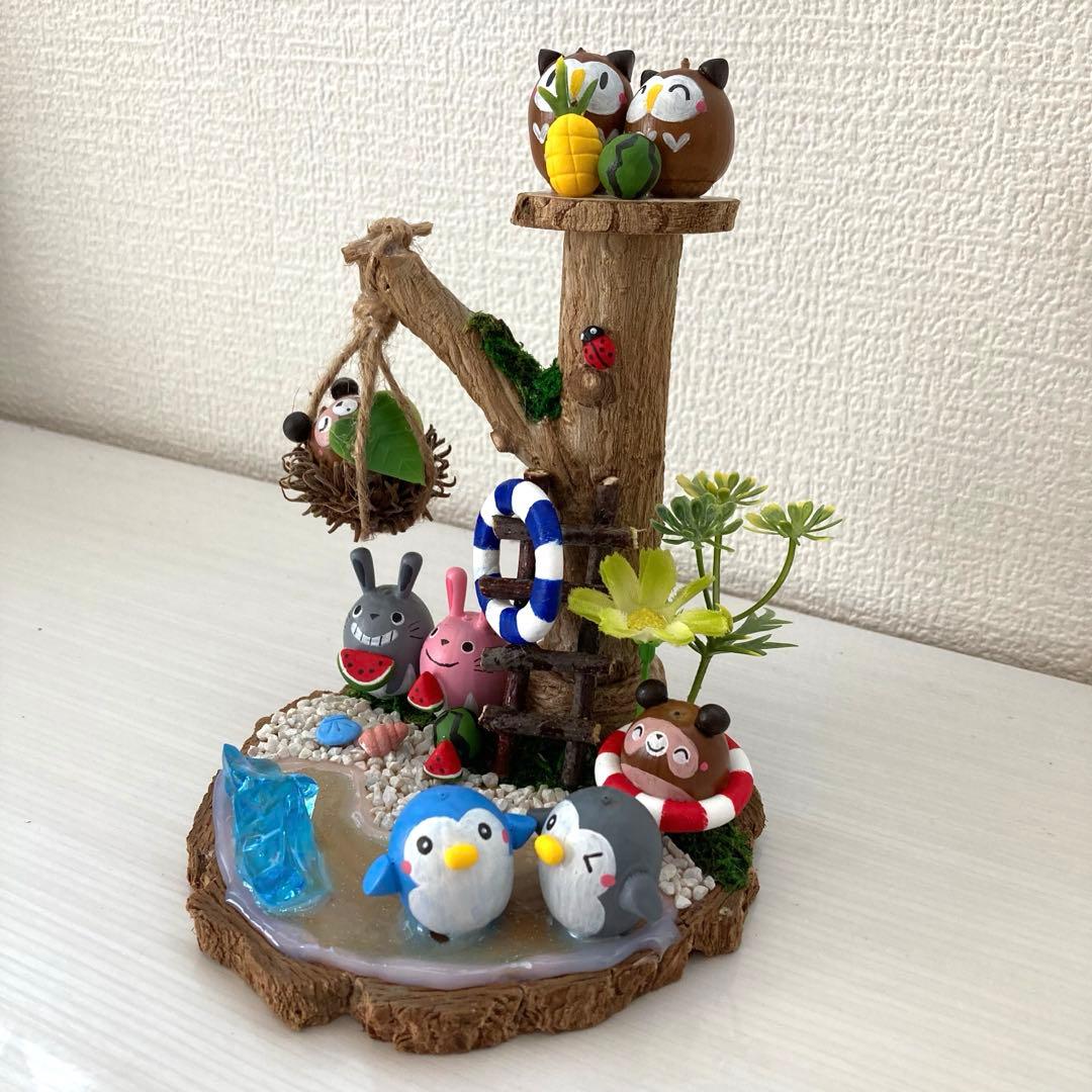 よっち様専用】どんぐりアート どんぐり動物たちの夏休み - メルカリ