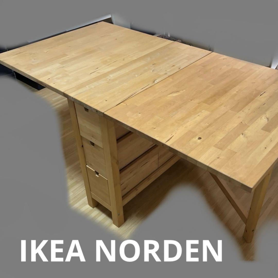 IKEA NORDEN バタフライテーブル　折りたたみテーブル NORDEN gateleg table, birch, 101/4/35/597/8x311/2