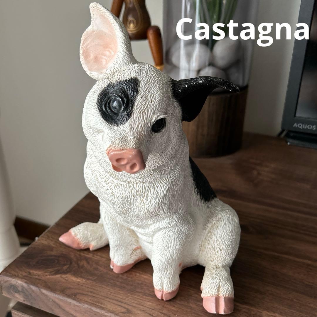 Castagna カスターニャ 豚 置物 オブジェ アンティーク イタリア