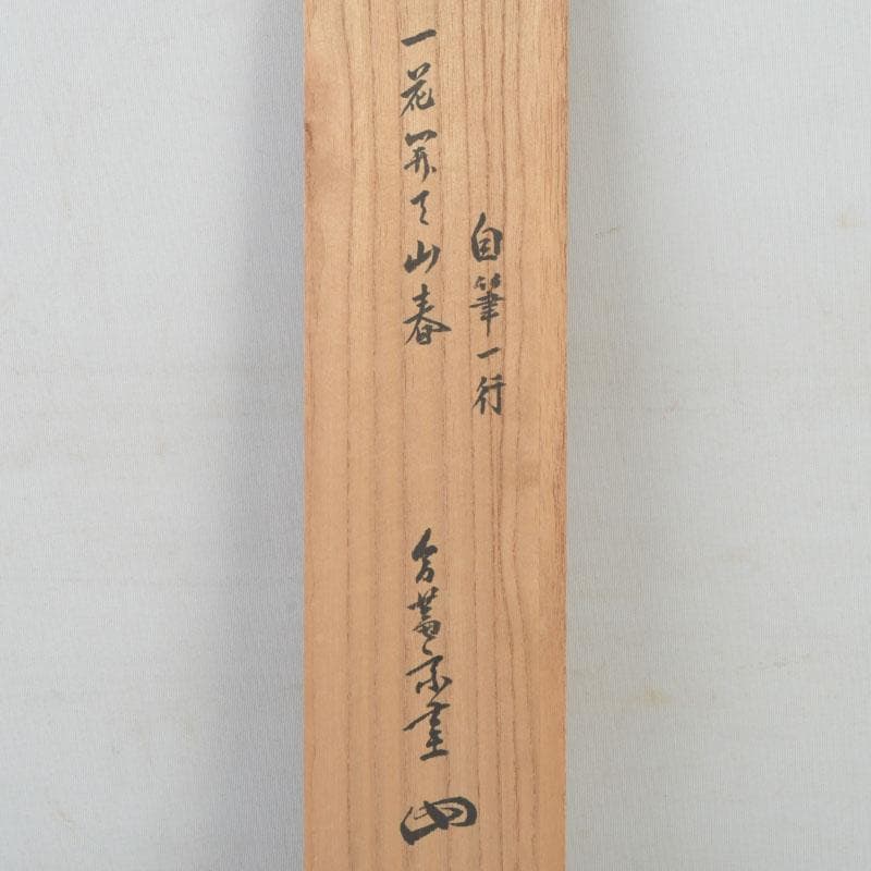 掛軸 裏千家 十三代 圓能斎筆 一行書 「一花開天山
