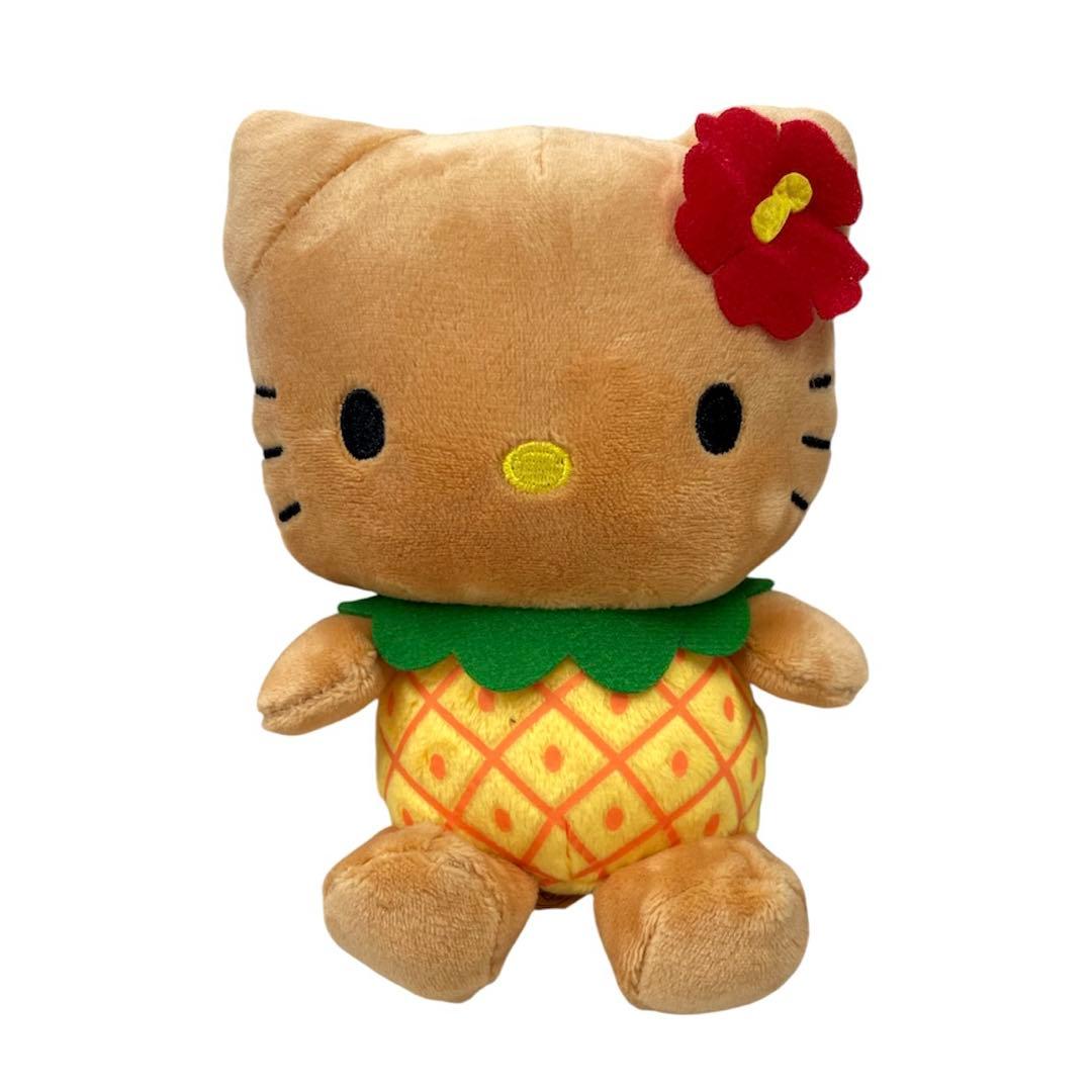 ハワイ限定【新品未使用】日焼けキティ パイナップル ぬいぐるみ ABC