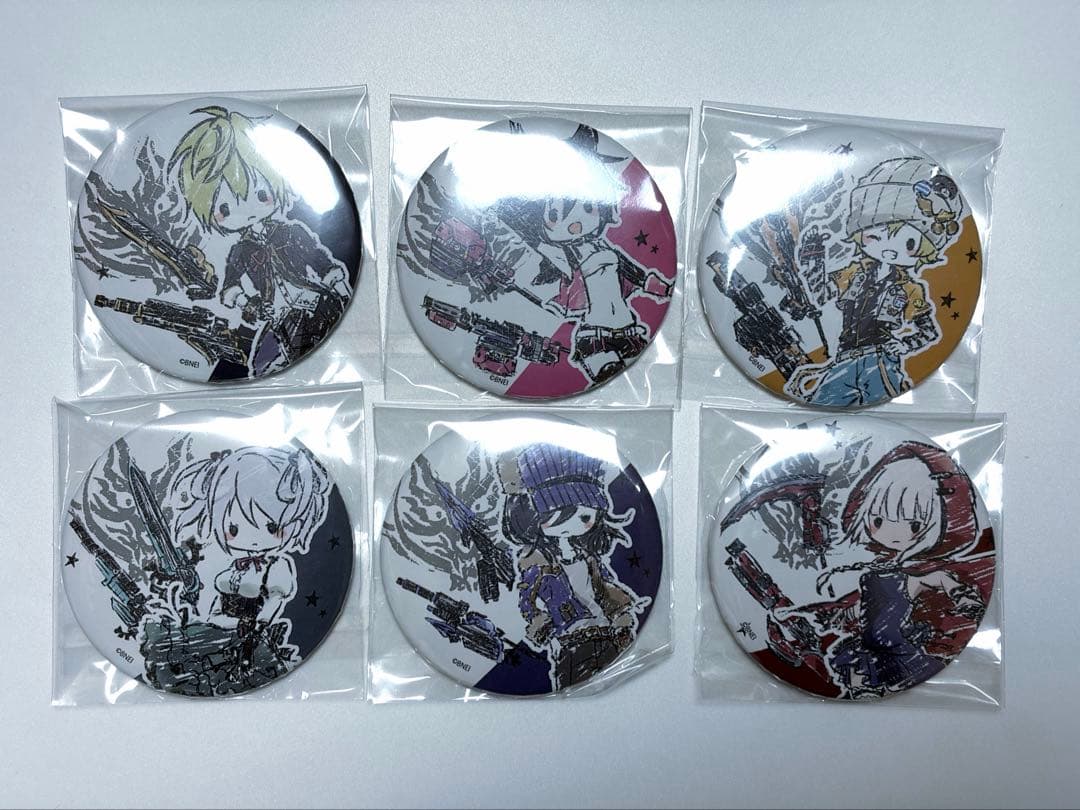送料込】GOD EATER(ゴッドイーター) グラフアート缶バッジ6点セット