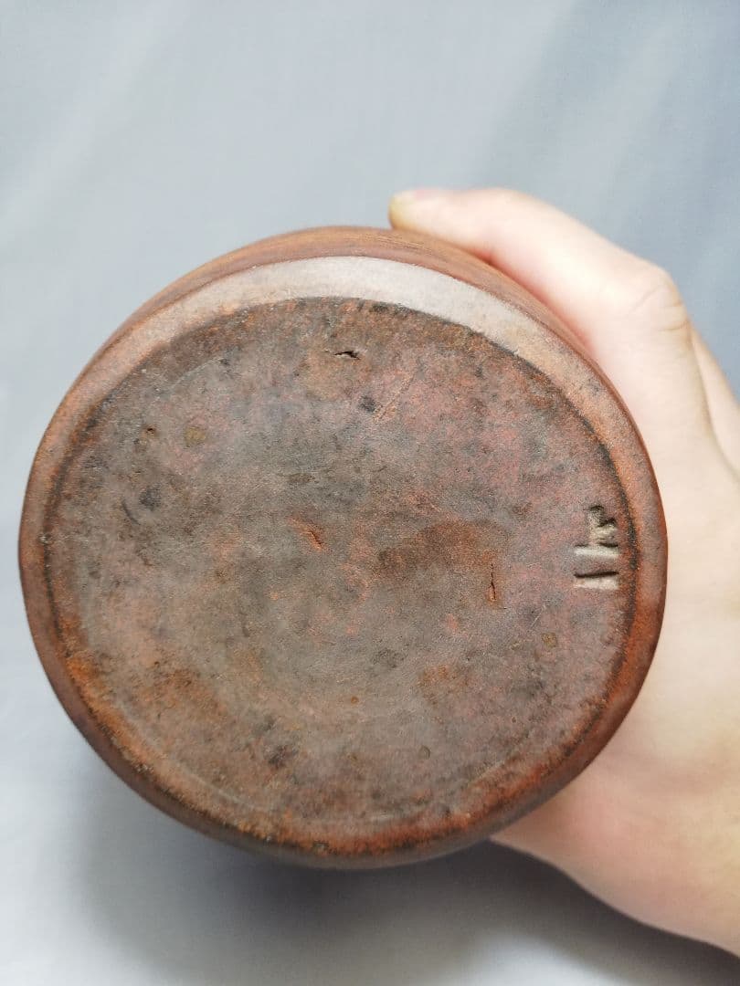 江戸末期 古備前 自詠句彫徳利 森甚治郎 備前焼 酒器 花瓶 とっくり