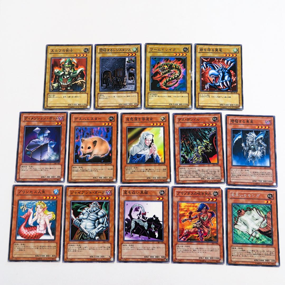 遊戯王デュエルモンスターズ モンスターカード14枚（レアカード1枚