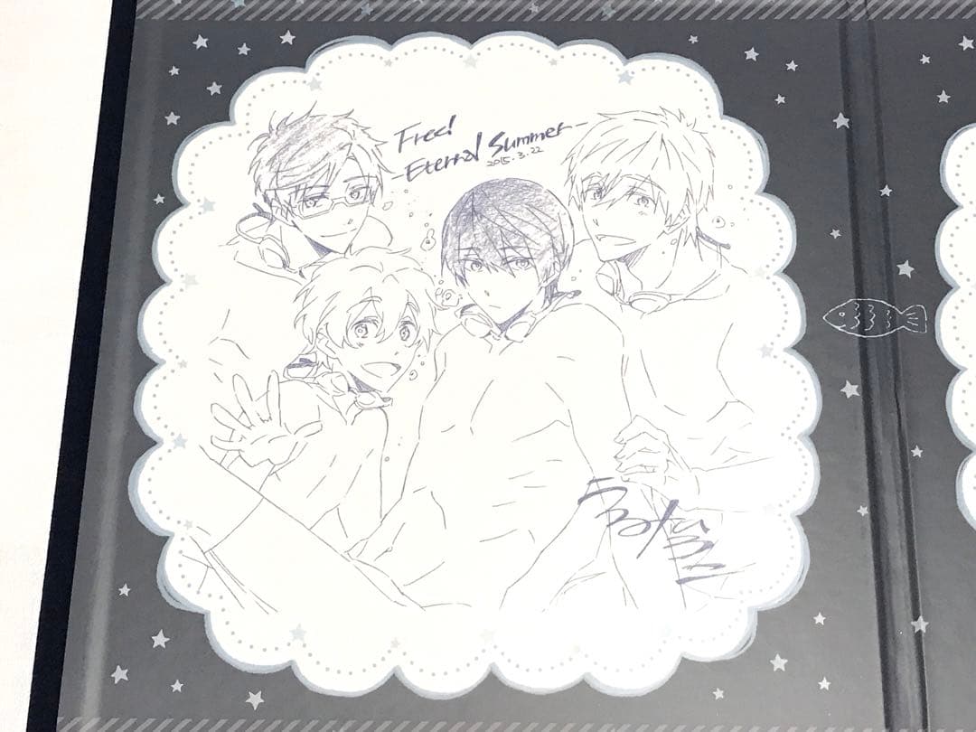 ◎岩鳶＆鮫柄学園 複製原画色紙アルバム Free!ES 七瀬遙 松岡凛 山崎宗