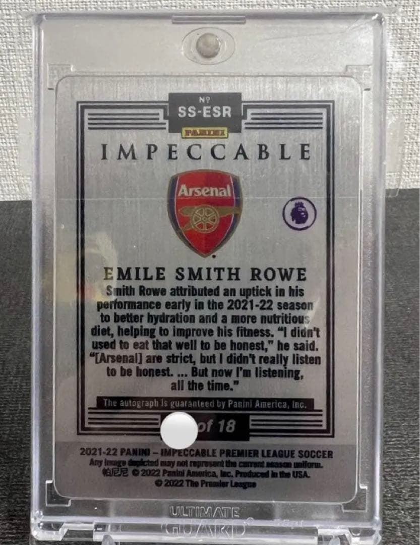 18枚限定|ステンレス】Smith Rowe スミスロウ サインカード - メルカリ