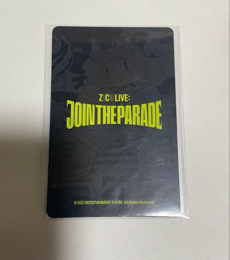 ZICO トレカ ZICO LIVEJOIN THE PARADE ジコ トレカ - メルカリ