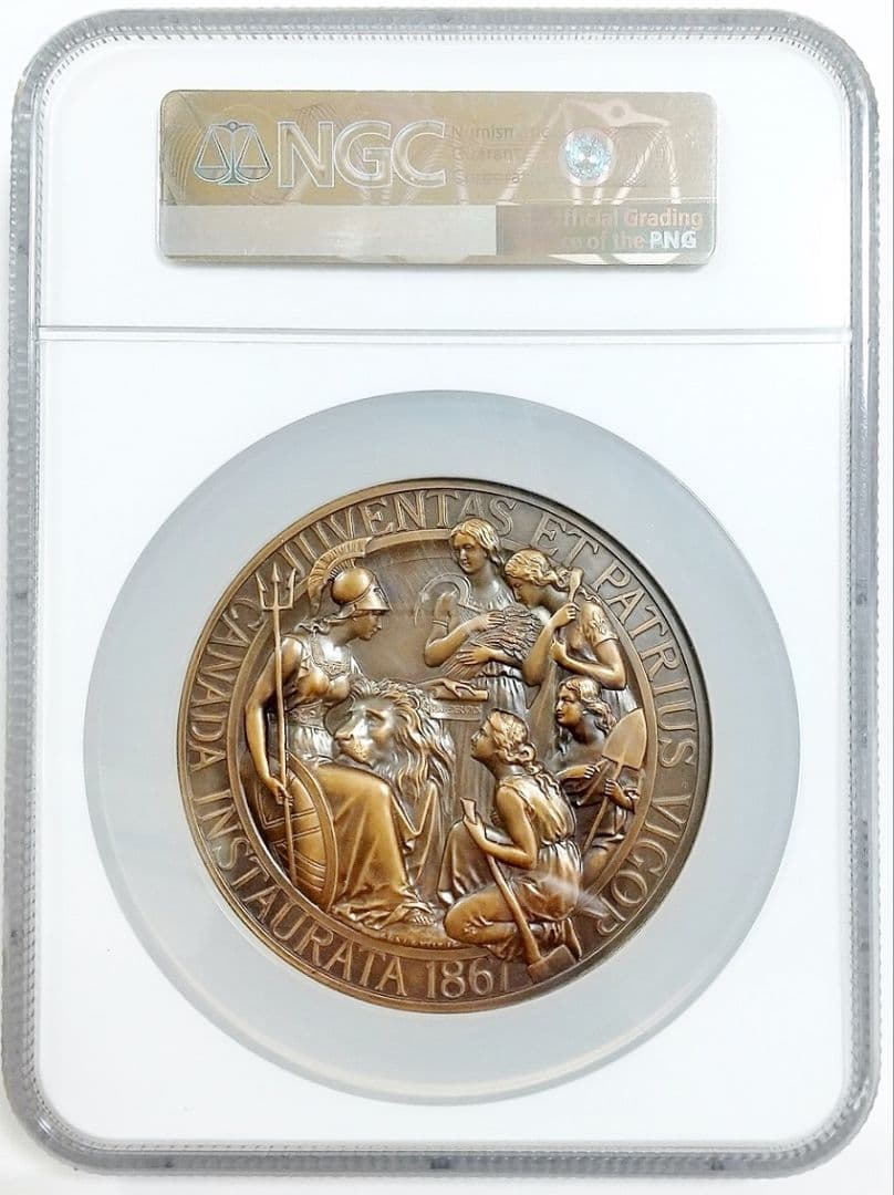 2017年 カナダ ウナとライオン 10オンス 銅メダル 銅貨 NGC PF68