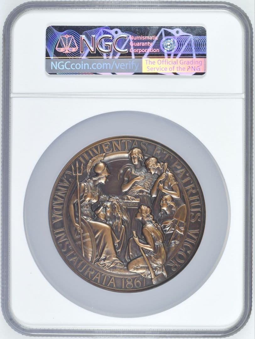 2017年 カナダ ウナとライオン 10オンス 銅メダル 銅貨 NGC PF68