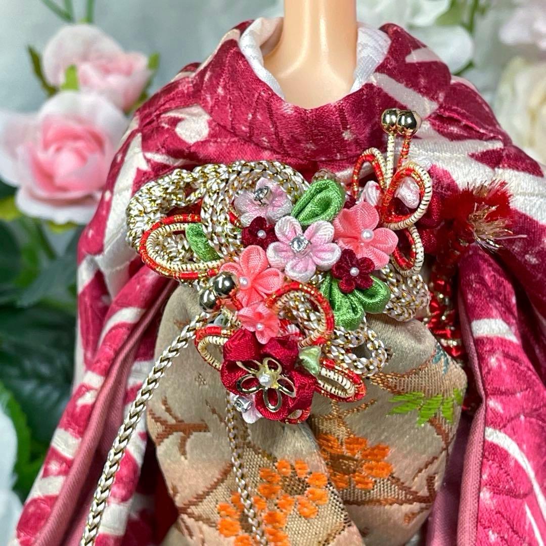 リカちゃん 日本髪風 本体 と 着物 セット ☆リユース ハンドメイド