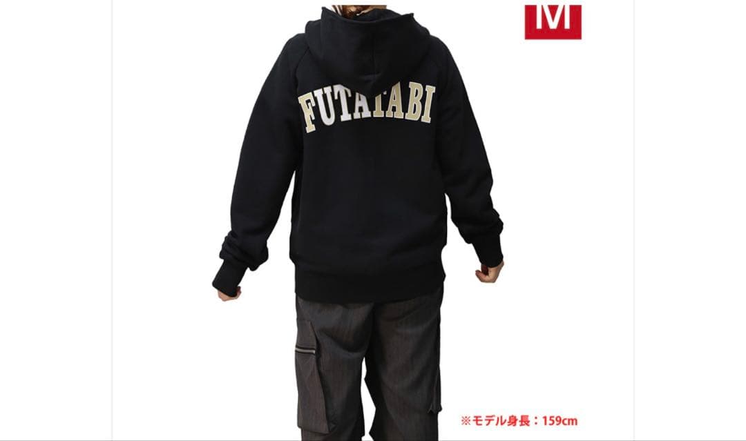 藤井フミヤ☆FUTATABI ジップアップパーカー（BLACK）Mサイズ - メルカリ