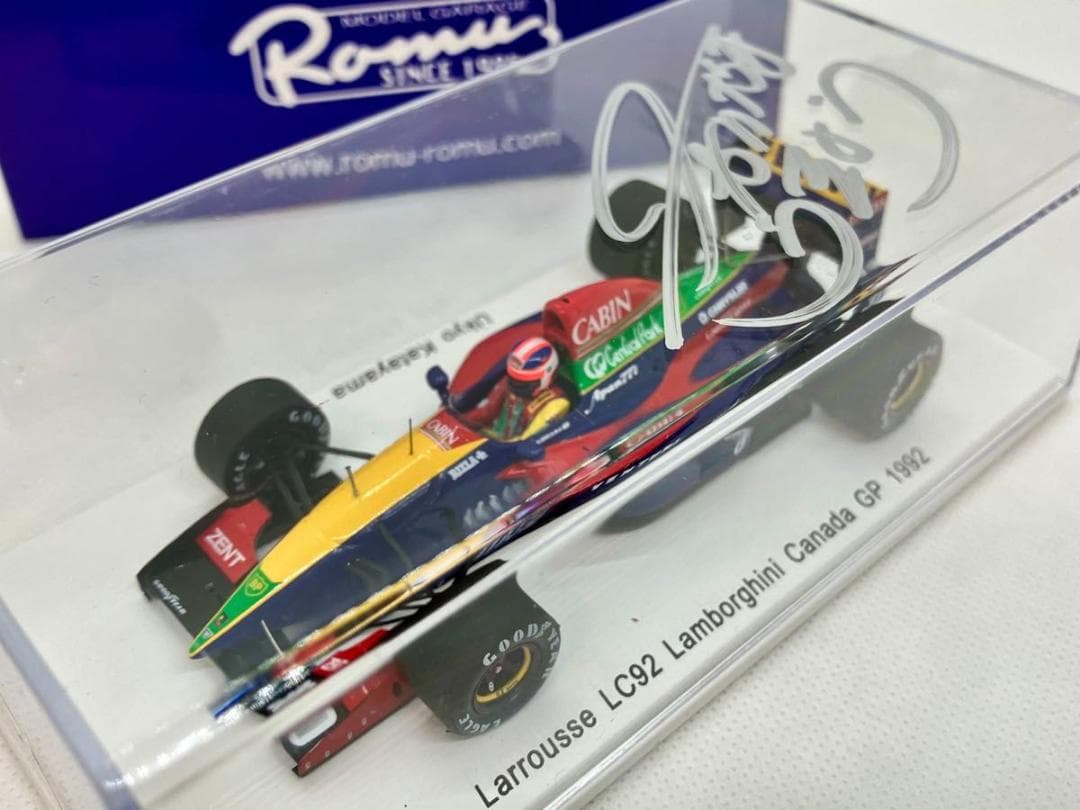 ☆片山右京 直筆サイン入り☆1/43☆ラルース LC92 ランボルギーニ
