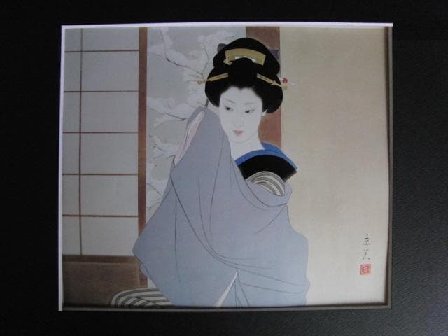 志村立美、【雪あかり】、希少な大判額装用画集より、美品、新品額装付 雪 | ｜正光画廊