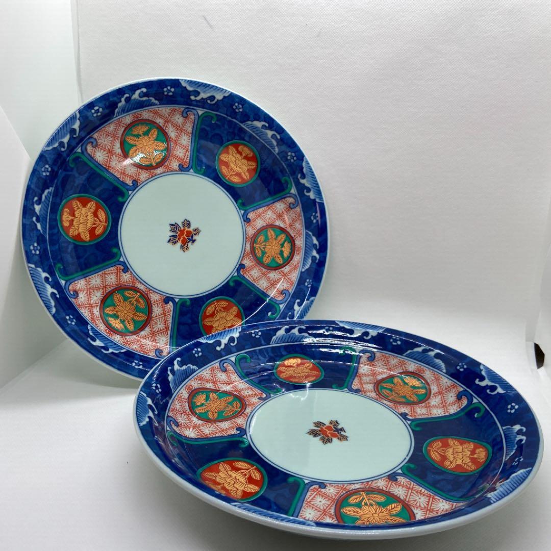 古伊万里 中皿 祥峰作 美品 2枚 直径24cm - メルカリ
