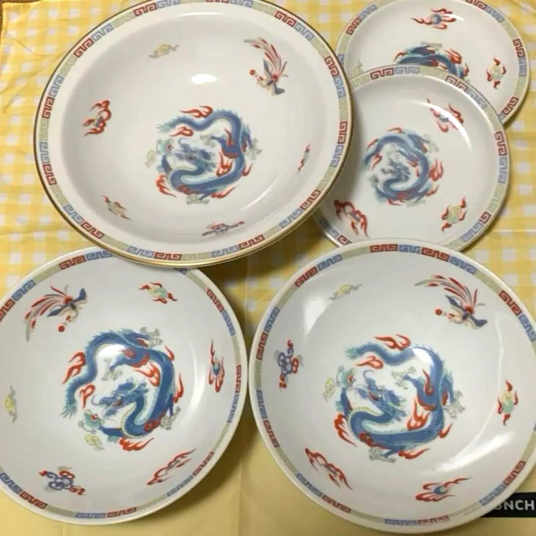 Sango china japan 中華皿ラーメンどんぶりセット 昭和レトロ - メルカリ