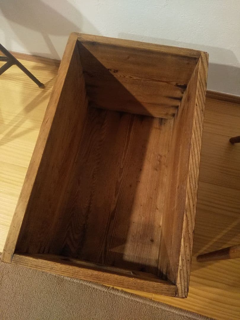 木箱 found muji フランス アメリカ アンティーク ビンテージ - メルカリ