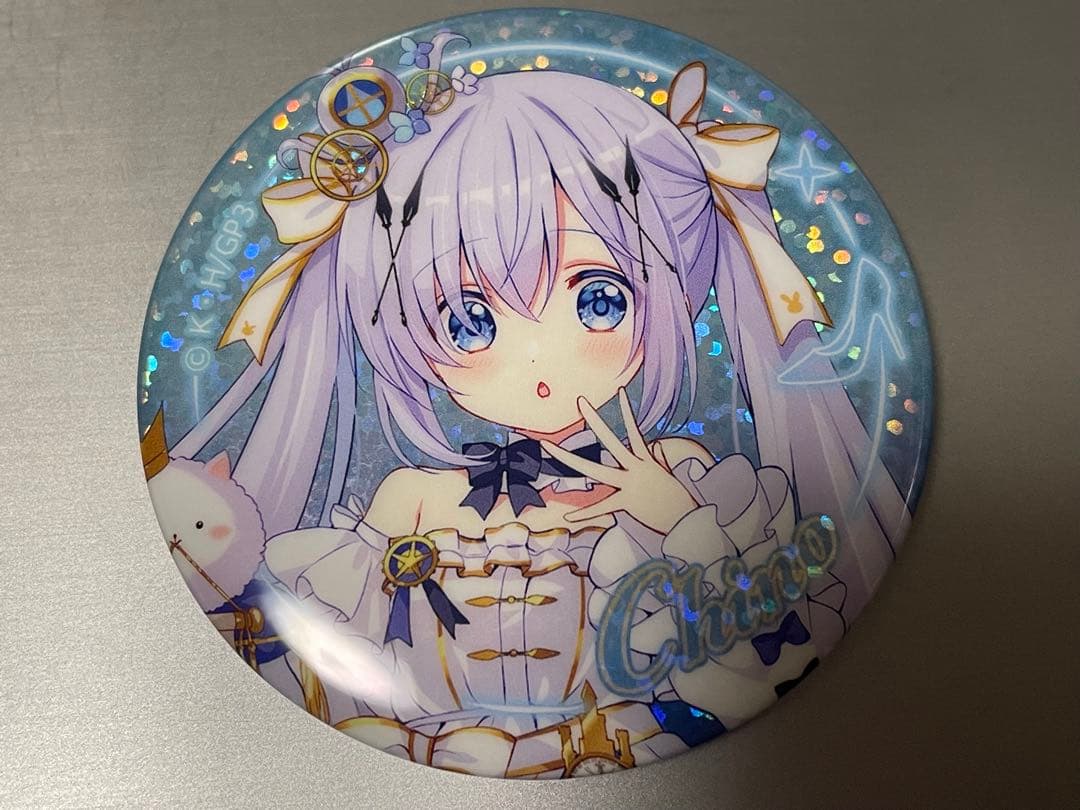 ご注文はうさぎですか？ チノ ホロ缶バッジ アトレ秋葉原
