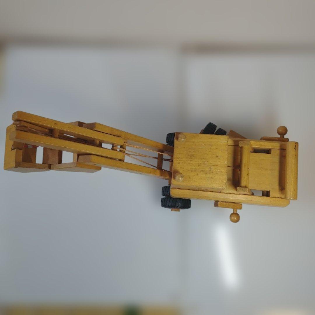 希少】ドイツ製 fagus ファガス 木製 クレーン車 はたらく車 知育玩具