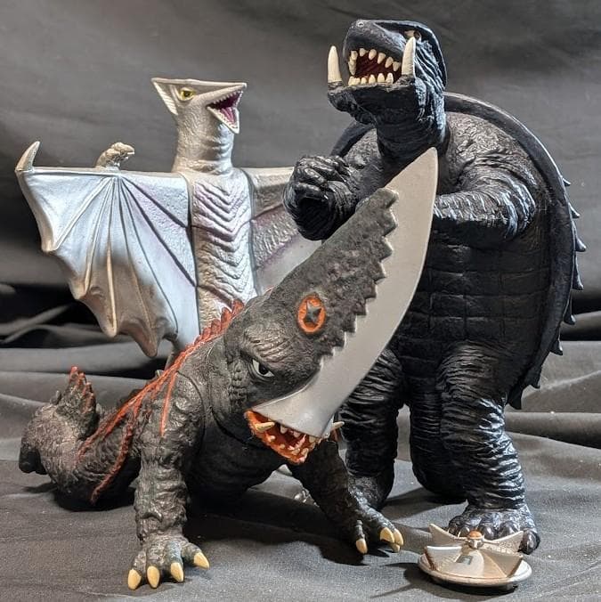 昭和ガメラ＆ギロン＆宇宙ギャオス（セガ・エクスプラス）ソフビ