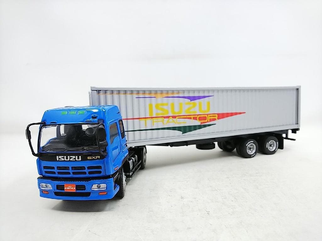チェックメイト 1/50 いすゞ コンテナトレーラートラック ミニカー　激レア。 1/80 ISUZU GIGA＋鉄道コンテナ積載用セミトレーラー【18-0001