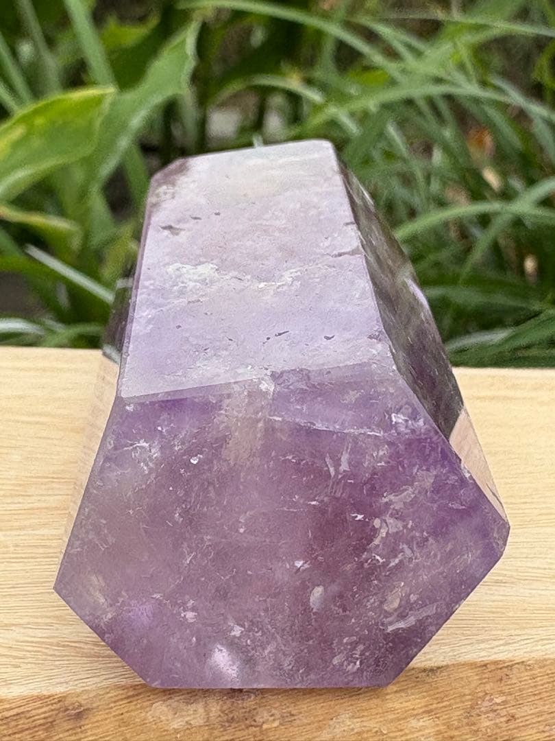 ❤️レア❗️虹 雲母入り 紫骸骨水晶 エレスチャルクォーツ アメジスト