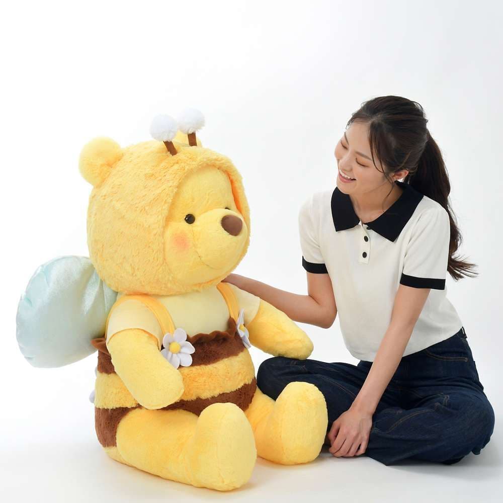 ☆新品☆プーさん 80cm ぬいぐるみ スーパービッグ ミツバチ 超特大