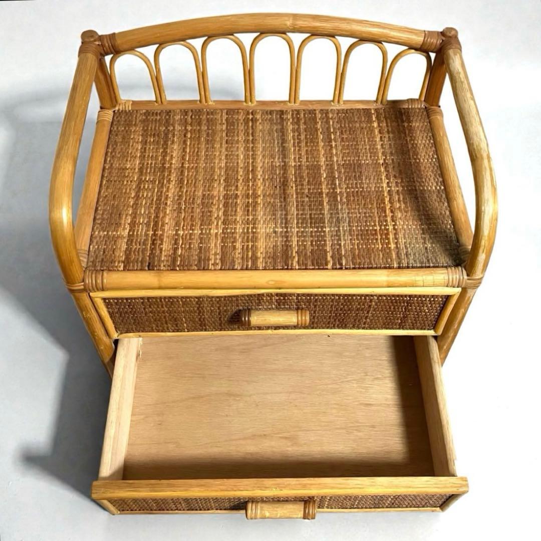 良品】ラタン製 5段チェスト 籐家具 昭和レトロ - メルカリ