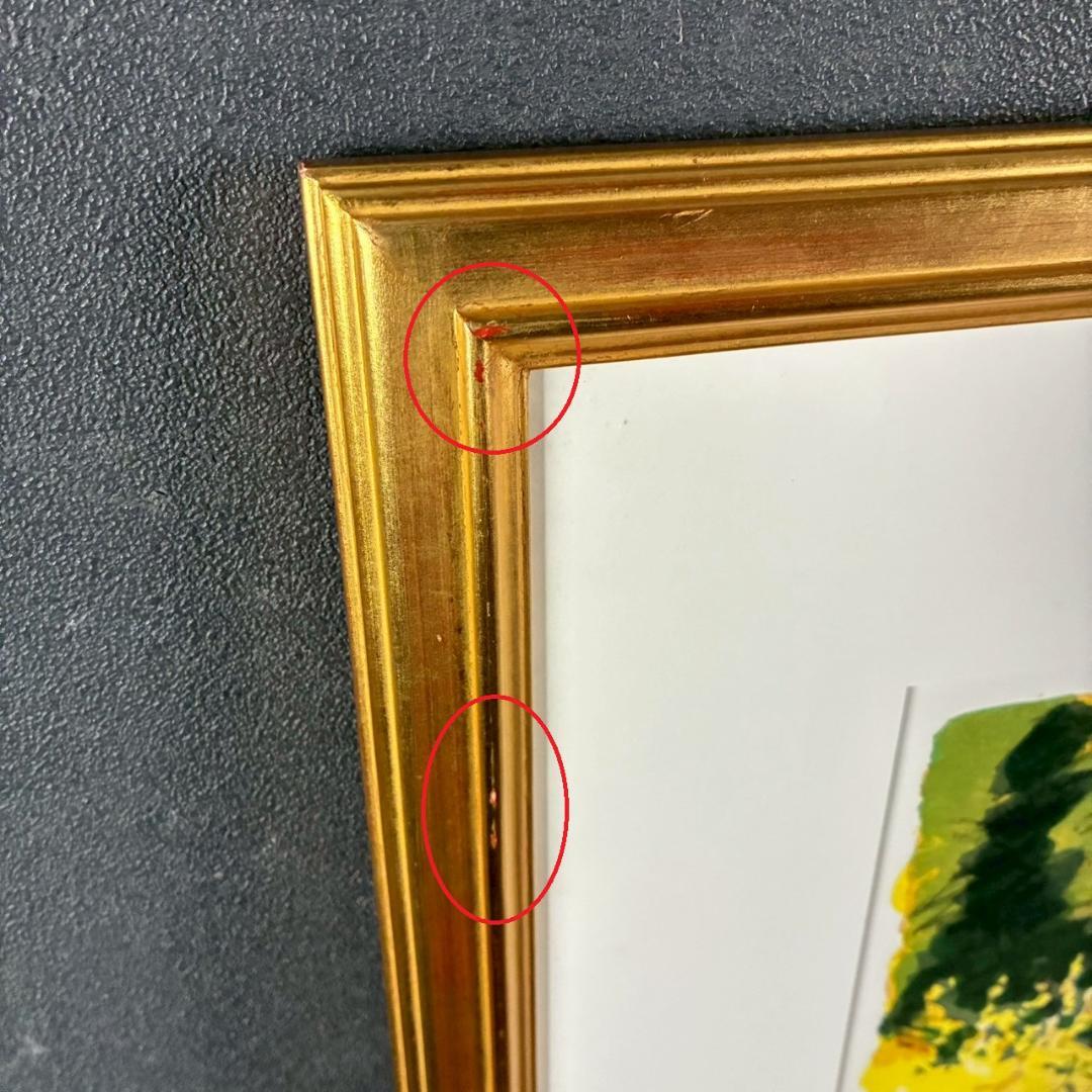 美品 中根寛「街の入口（ムルテン）」リトグラフ 直筆サイン入り 画廊