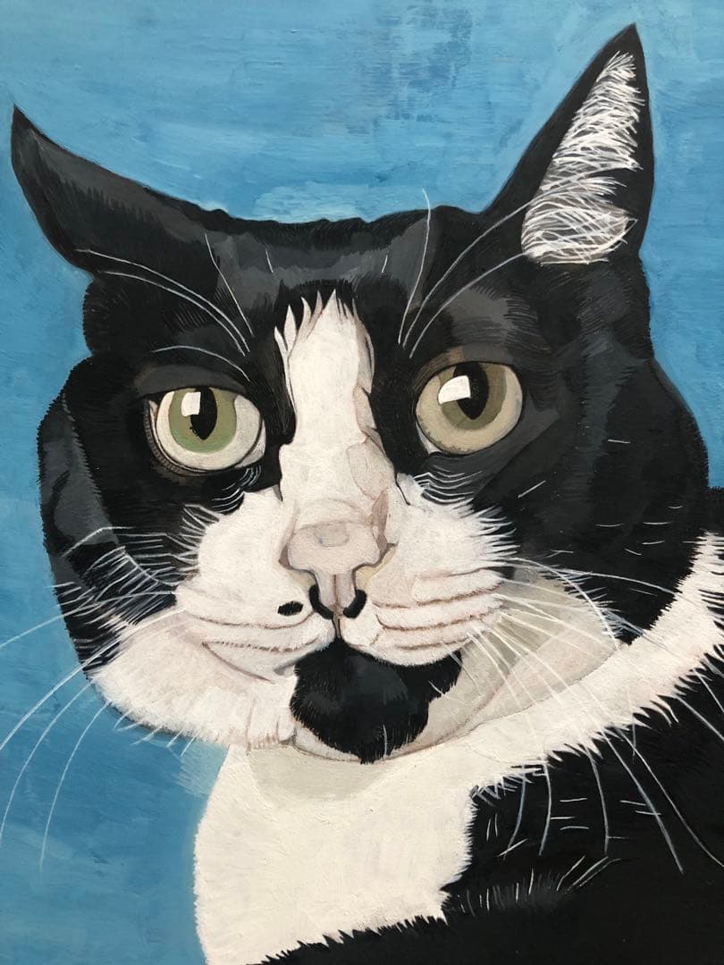 《送料無料》原画「ウメ8」猫イラスト