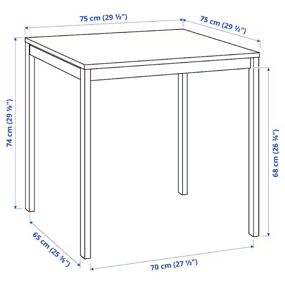 IKEA イケア MELLTORP メルトルプ テーブル 椅子2脚セット - メルカリ