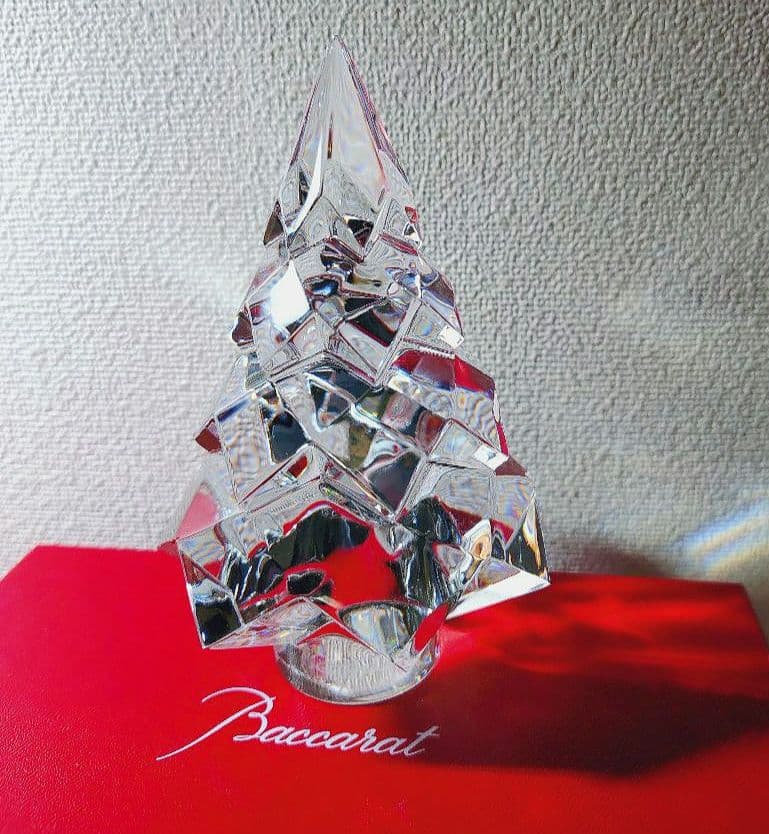 バカラ クリスタル クリスマスツリー バカラ 名入れ対応 Baccarat クリスマスツリー クリスタルフィギュア
