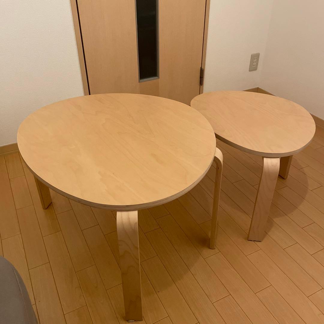 IKEA SVALSTA スヴァルスタ ネストテーブル2点セット - メルカリ