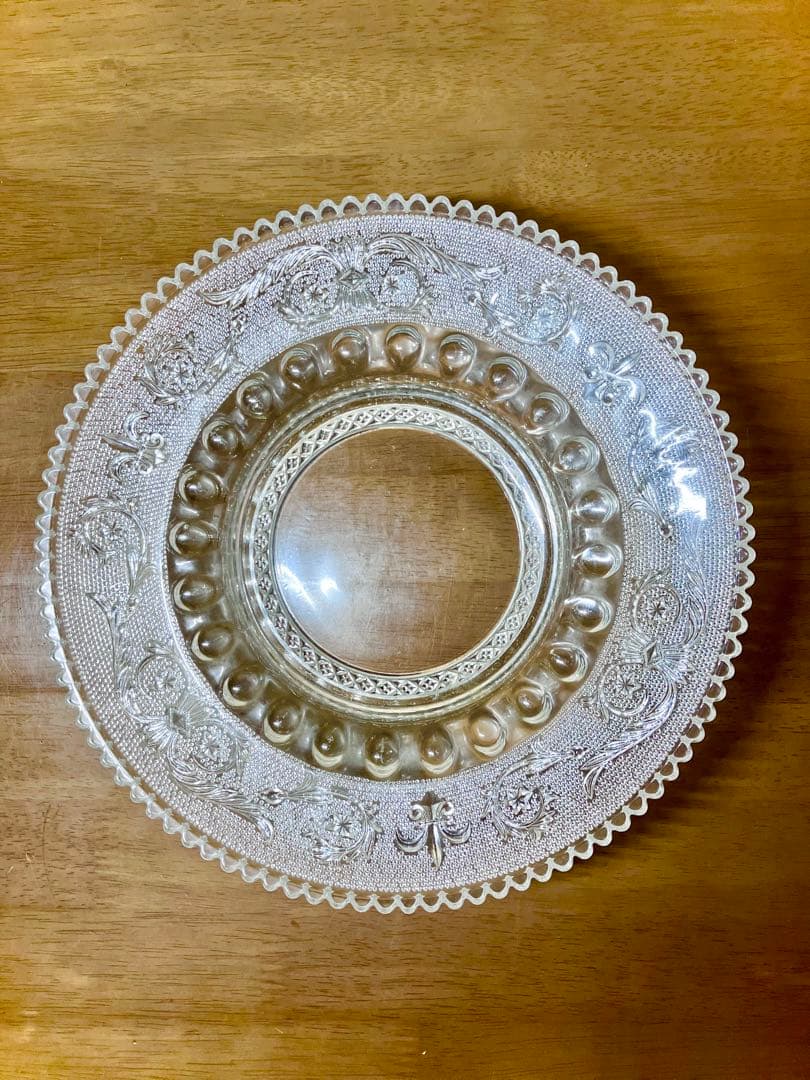 長谷川ガラス】 エリザベス アンティーク 灰皿 ガラス細工 工芸品