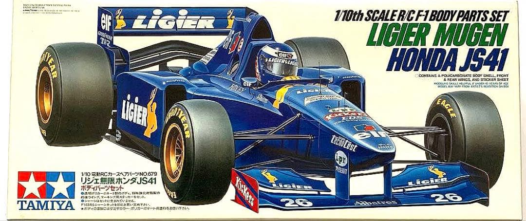 e*y様 【タミヤ 1/10 RC】F1 リシェJS41 無限 ボディセット（鈴 Yahoo!オークション - タミヤ 1/10 F-1 リジェ無限ホンダ JS41 ボディ