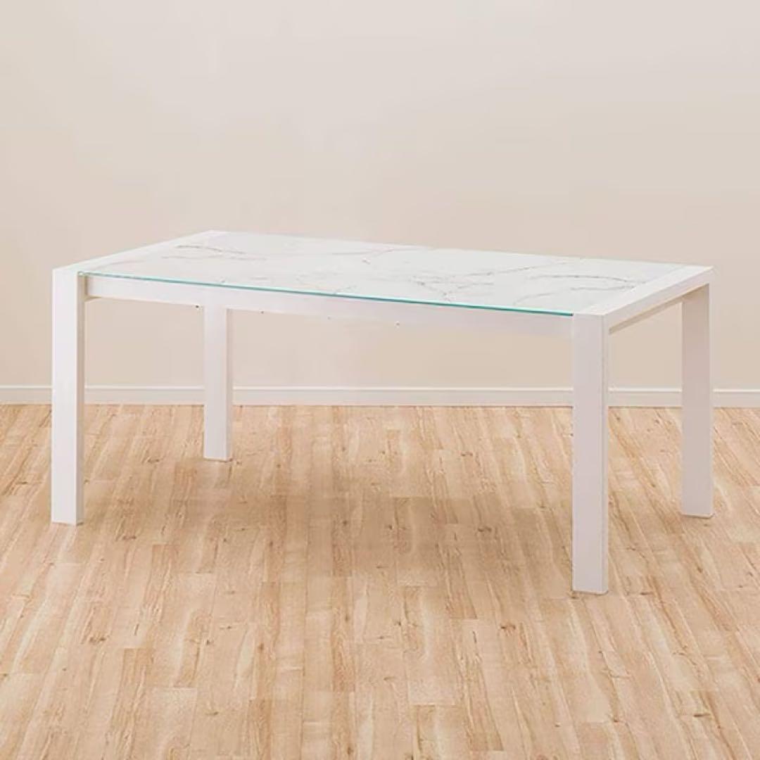 ニトリ 伸縮式 大理石柄 ダイニングテーブルセット 160〜200cm - メルカリ