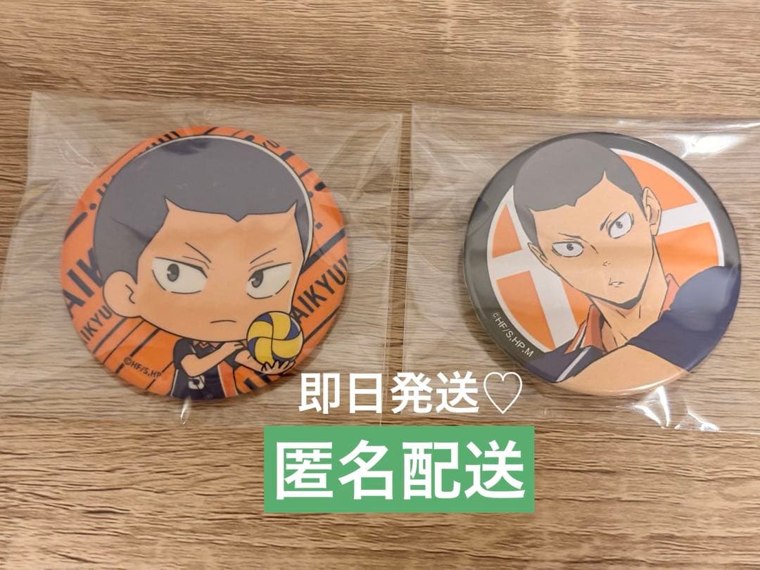 ハイキュー♡田中龍之介缶バッジ2個セット 烏野 - メルカリ