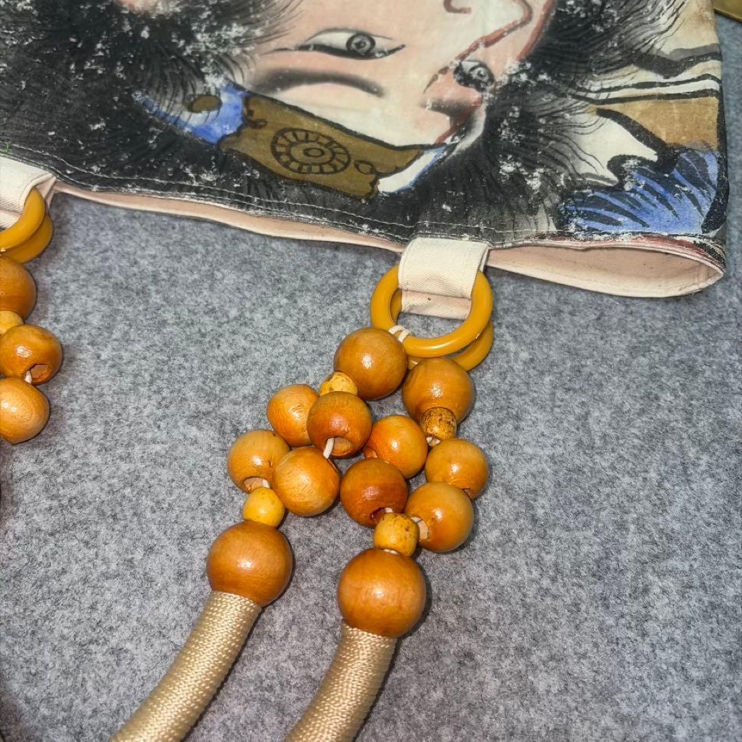 希少古布】武者のぼり旗リメイク53”トート 伝統工芸 侍 お土産 ギフト