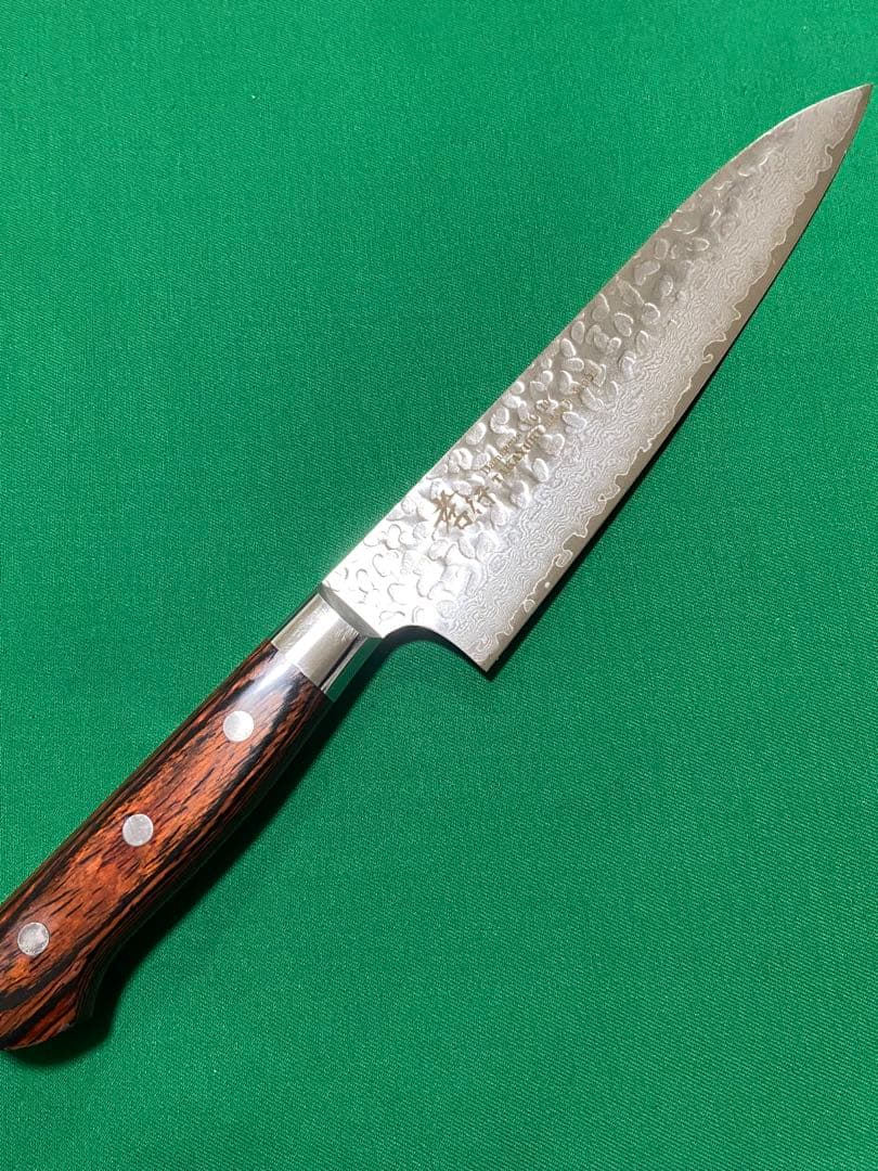 堺孝行　33層ダマスカス　牛刀6寸 堺 孝行 33層 ダマスカス 牛刀包丁 180mm & ペティナイフ 120mm セット
