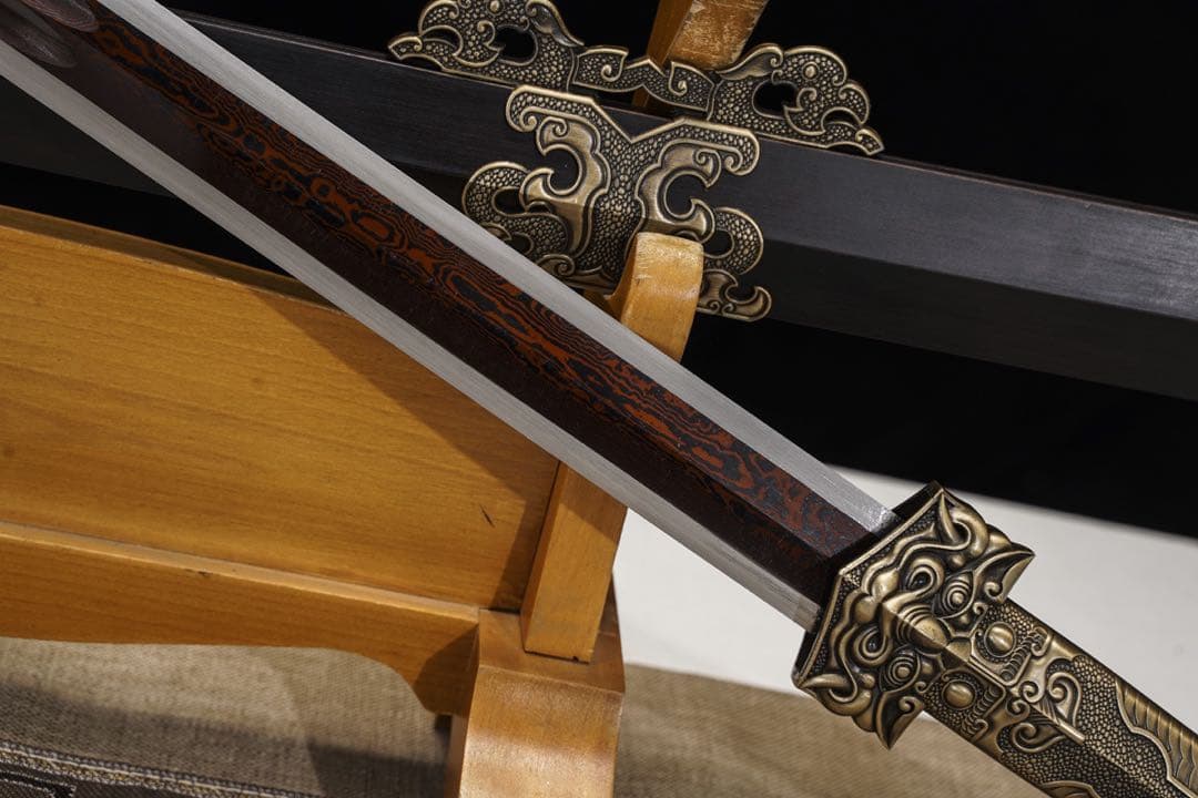 天武漢剣花紋鋼 古兵器 武具 刀装具 日本刀 模造刀 居合刀