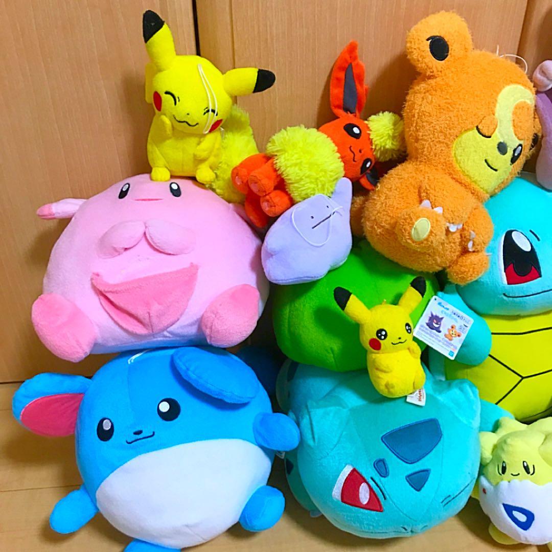 お得！人気 NINTENDOポケットモンスターぬいぐるみ大集合 お得14体セット